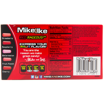 Mike & Ike Red Rageous 141g